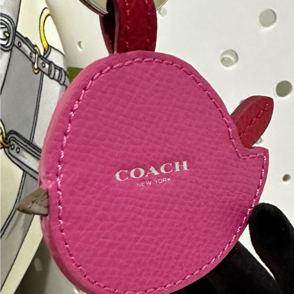 Coach Fuchsia Bird Keychain - Picture 2 of 9